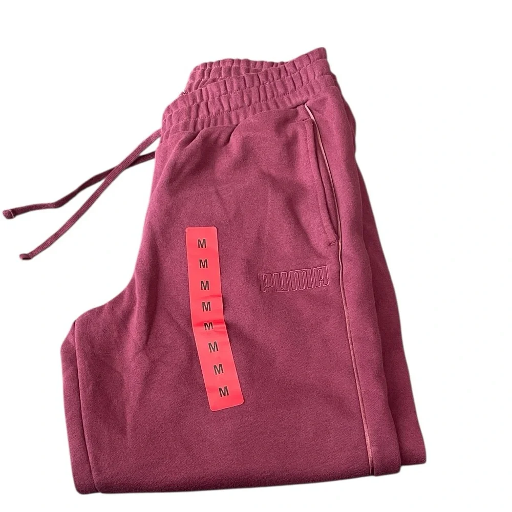 PUMA Women's Fleece Jogger Sweatpant with Pockets - Picture 4 of 5